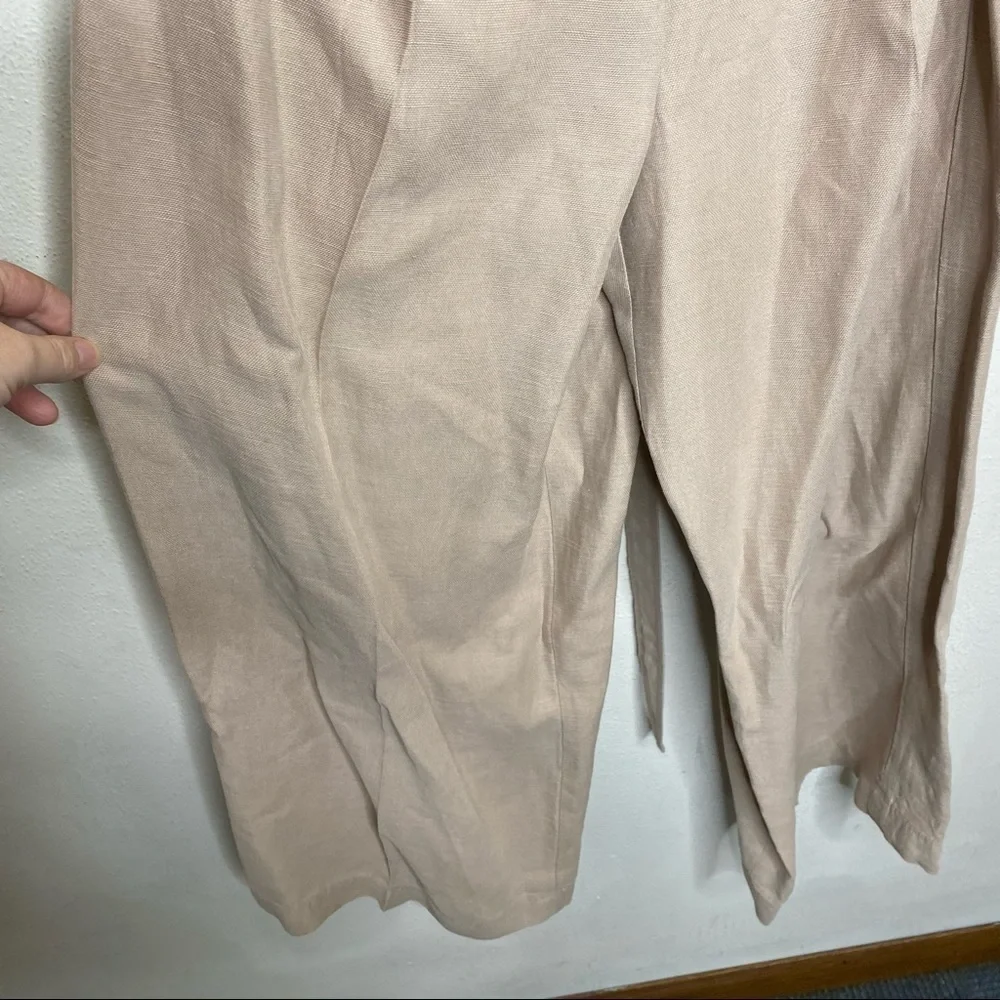 Wilfred Brax Linen Cut Out Jumpsuit beige